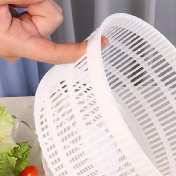 Salatspinner Salatspinner Grøntsagstørrer Dræner Roterende veggievasker