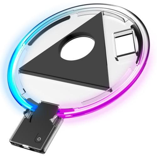 Playstation 5/PS5 RGB LED-rengasvalokonsolin jalustan koristetarvikkeet