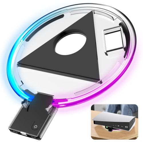 Playstation 5/PS5 RGB LED-rengasvalokonsolin jalustan koristetarvikkeet