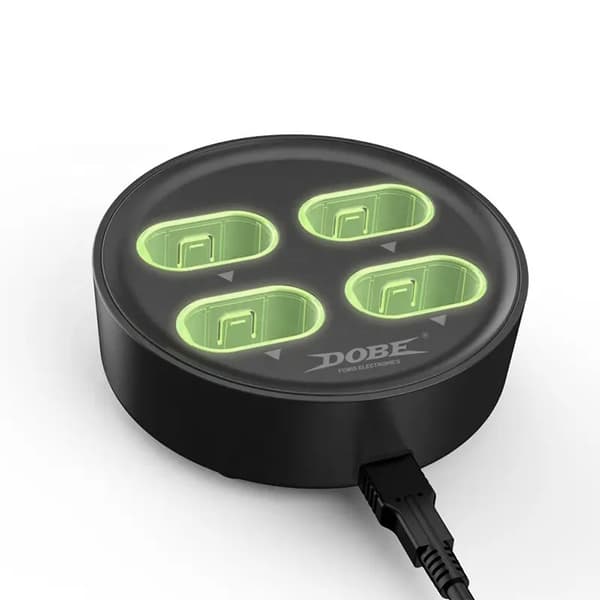 4 i 1 Batteriladestation Inkl. 4x Batterier til Xbox One & Xbox Series X/S