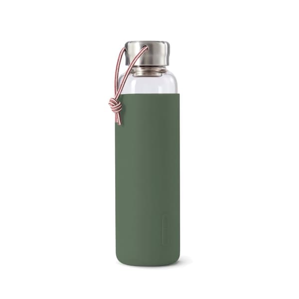 Black+Blum Glasflaska Rubber 600 ml, Oliv