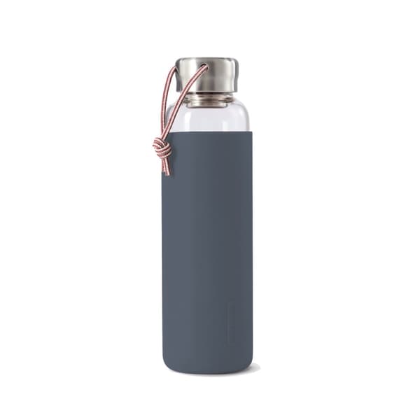 Black+Blum Glassflaske Gummi 600 ml, Granitt