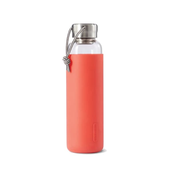 Black+Blum Glassflaske Gummi 600 ml, Coral