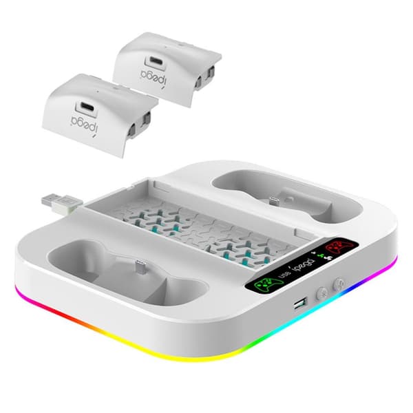 IPEGA Xbox Series S Dobbelt ladestativ/ladestativ