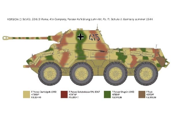 ITALERI 1:35 Sd.Kfz 234/2 Puma