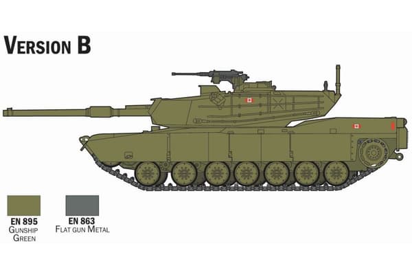 ITALERI 1:72 Complete modeling set M-1 Abrams
