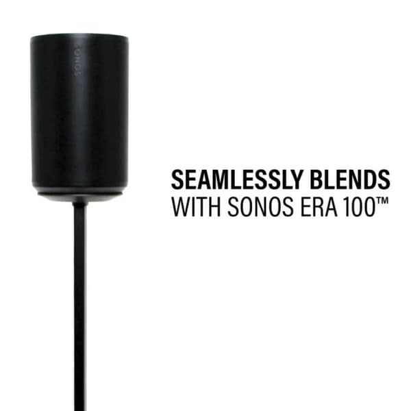 SANUS Gulvstander Justerbar til Sonos ERA 100 Single Sort