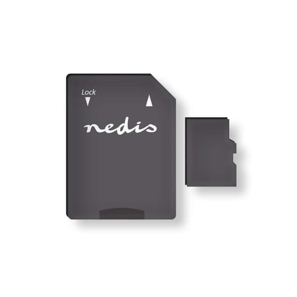 Nedis microSD-muistikortti | microSDXC | 128 GB | Kirjoitusnopeus: 90 MB/s | Lukunopeus: 45 MB/s | UHS-I | SD adapteri sisältyy