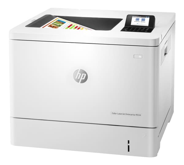 HP LaserJet Enterprise M554dn Laserprinter - Color - Laser Hvid