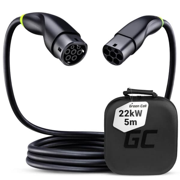greencell EV Cable Snap 22kW 5m Type 2/Type2