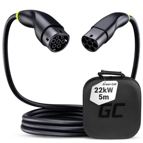 greencell EV Cable Snap 22kW 5m Type 2/Type2