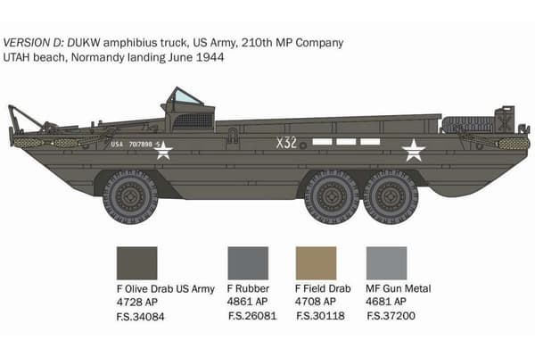 ITALERI 1:35 DUKW Amfibielastbil