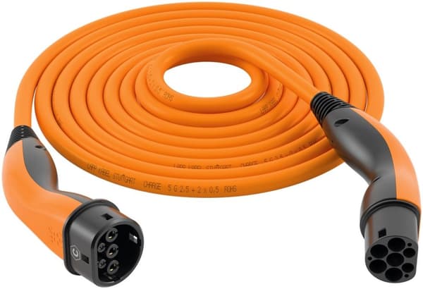 LAPP MOBILITY HELIX laddkabel Typ 2, upp till 7,4 kW, m, orange (5555935014) 32 A, 1-fas, för laddning av hybrid- och elbilar med Typ 2-anslutning