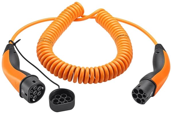 LAPP MOBILITY Spiral laddkabel Typ 2, upp till 11 kW, m, orange (5555936025) 20 A, 3-fas, för laddning av hybrid- och elbilar med Typ 2-anslutning