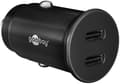 Miniatyrbilde 1 av 5: Goobay Dual-USB-C™ PD (Power Delivery) automatisk hurtiglader (30 W) 30 W (12/24 V) egnet for enheter med USB-C™ (Power Delivery), for eksempel iPhone