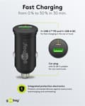 Miniatyrbild 6 av 8: Goobay Dubbel USB-billadare USB-C™ PD (Power Delivery) (45 W) 45 W (12/24 V), lämplig för enheter med USB-C™ (Power Delivery), t.ex. iPhone 12