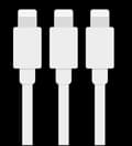 Miniatyrbild 1 av 3: USB laddare iPHONE KABEL x2 lightning