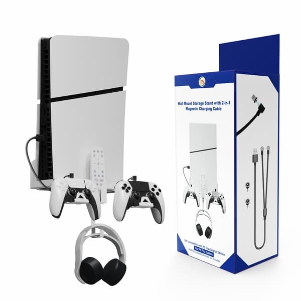 PlayStation PS5 Slim Vägg Montering Fäste Kontroll Laddare