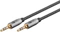 Miniatyrbillede 1 af 8: Goobay Ljudanslutningskabel AUX, 3,5 mm stereo, 3 m, Sharkskin Grey Pawl 3,5 mm plugg (3-stift, Stereo) > Pawl 3,5 mm plugg (3-stift, Stereo)