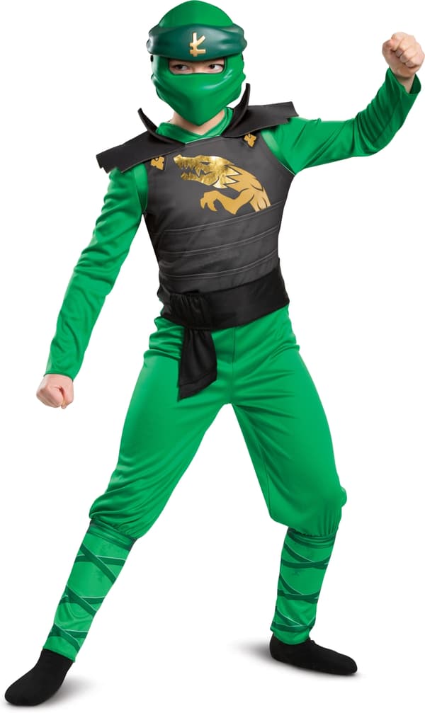 LEGO Ninjago Lloyd Classic Legacy kostyme, størrelse M, 127-136 cm
