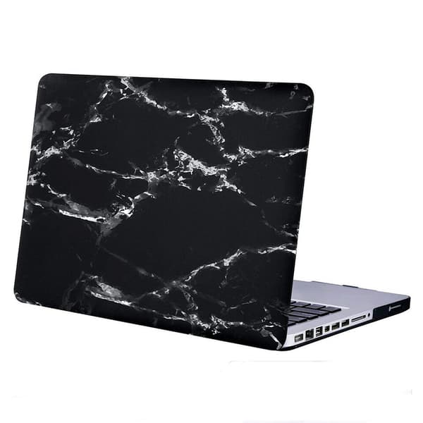 Hardplastveske for MacBook Pro 15,4" A1707/A1990 Marble (svart)