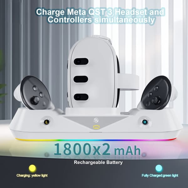 Meta Quest 3 VR Headset Controller Control -lataustelakka