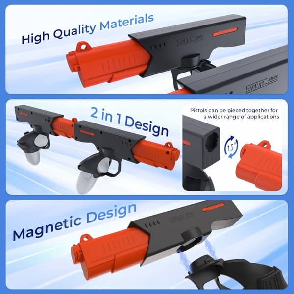 DEVASO For Meta Quest 3 VR Gaming Gun Shooting Game Handtag