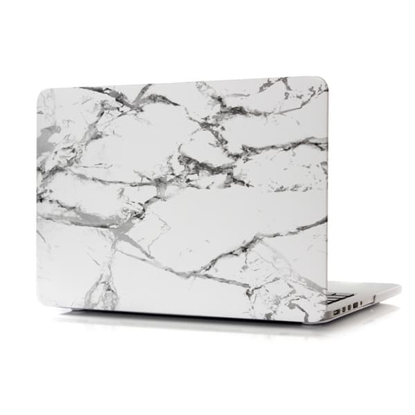 Kova muovikotelo MacBook Air 13.3" A1466/A1369, marmori (valkoinen)