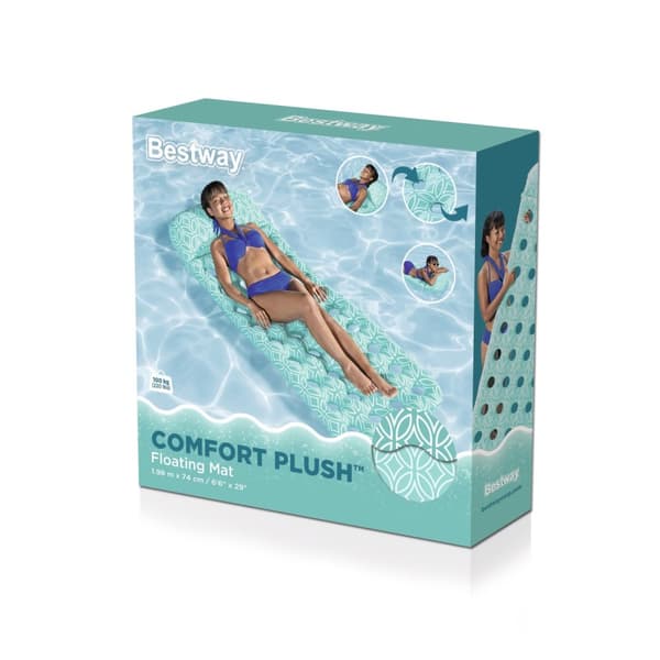 Bestway Luftmadrass Comfort Plush 198 x 74 cm