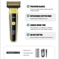 Miniatyrbild 3 av 5: VGR Hårklippare Nose Hair Trimmer Uppladdningsbart Skäggtrimmer