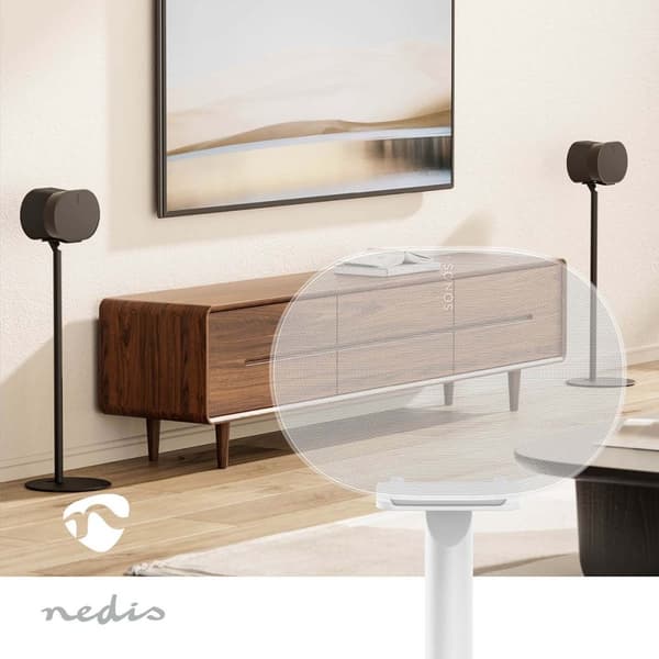 Nedis Kaiutinteline | Sopii käytettäväksi: Sonos® Era300 | Teline | 5 kg | Kiinteä | ABS-Muovi / Metalli | Valkoinen