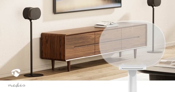 Nedis Kaiutinteline | Sopii käytettäväksi: Sonos® Era300 | Teline | 5 kg | Kiinteä | ABS-Muovi / Metalli | Valkoinen