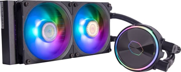Cooler Master MasterLiquid PL240 Flux ARGB vätskekylningssystem, svart