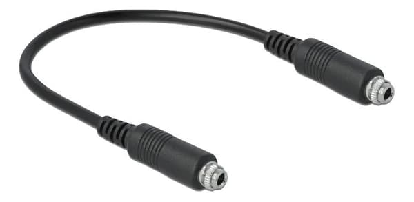 DeLOCK Cable Stereo Jack 3.5 mm female panel-mount, 25 cm