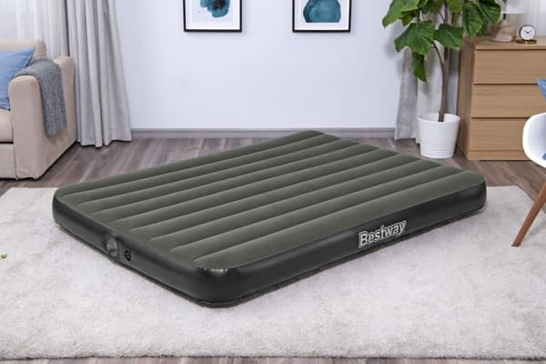 Bestway Tritech Luftmadrass Queen luftfylld extrasäng, inbyggd pump, 203 x 152 x 25 cm