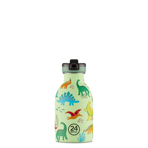 24Bottles - Kids Collection - Urban Bottle 250 ml m. sportslokk - Jurassic Friends (24B936)