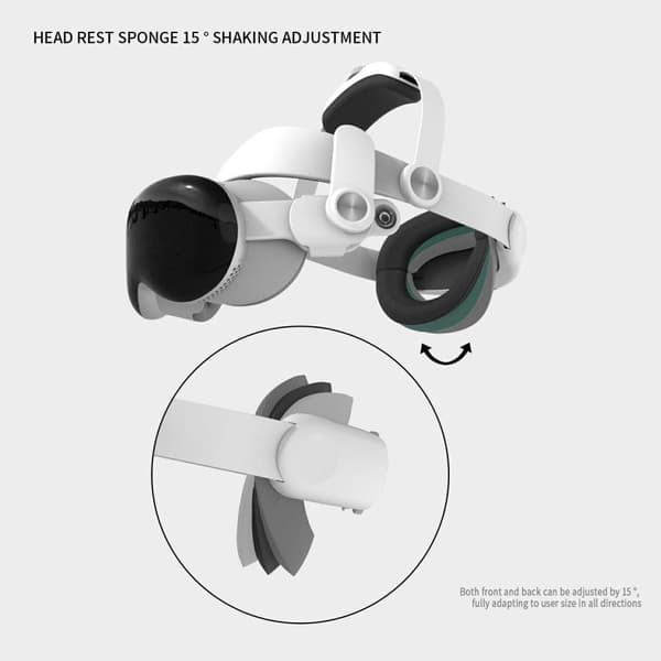WOLMTT justerbar huvudrem för A Vision Pro VR-headset tillbehör
