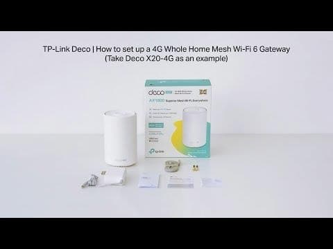 TP-Link Deco X50 Wi-Fi 6 AX3000 4G 4G-nettverksgateway for hele hjemmet
