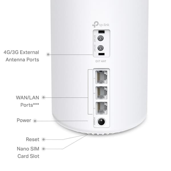 TP-Link Deco X10 AX1500 4G+ Mesh Wi-Fi 6-system för hela hemmet (1-pack)
