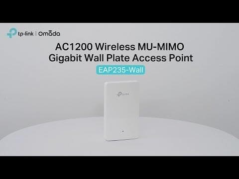 TP-Link AC1200 Omada trådløst MU-MIMO Gigabit-adgangspunkt på vægplade /EAP235-Wall