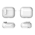Miniatyrbilde 9 av 10: For AirPods 4 øretelefonveske Snap Switch Ice Crystal Clear Case - Gjennomsiktig