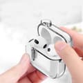 Miniatyrbilde 10 av 10: For AirPods 4 øretelefonveske Snap Switch Ice Crystal Clear Case - Gjennomsiktig