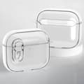 Miniatyrbilde 1 av 10: For AirPods 4 øretelefonveske Snap Switch Ice Crystal Clear Case - Gjennomsiktig