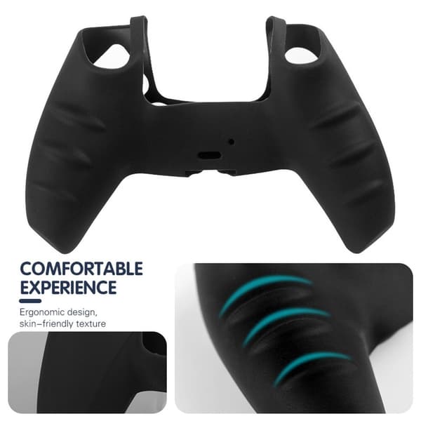 Playstation 5 / PS5 Silikone Skin Cover Case Anti-Slip Beskyttelse - Lilla