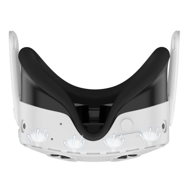 For Meta Quest 3S Beskyttelsesveske VR Hodesett Silikondeksel - Hvit