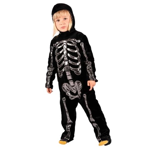 Den Goda Fen Skjelett-jumpsuit Deluxe (110 cm) (F77665M)