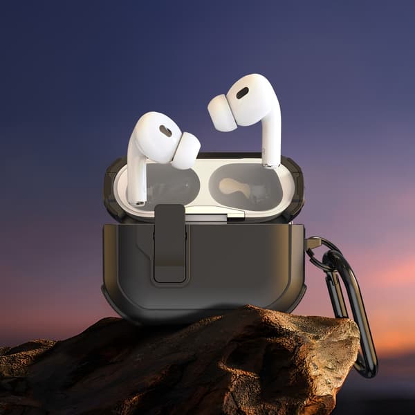 För AirPods 4 Fodral DUX DUCIS PC+TPU Bluetooth Fodral / Skal med krok