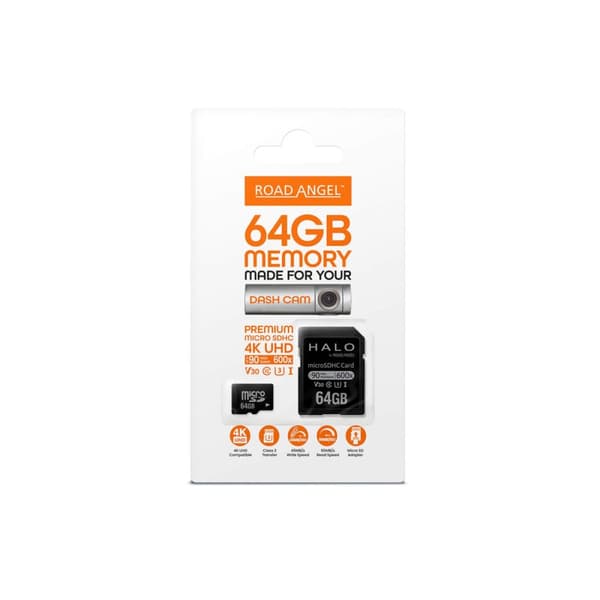 ROAD ANGEL SD Card 64GB U3 Class 10