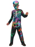 Pikkukuva 1 / 2: Rubies Halloween naamiaisasu - Bonesky Graffiti luuranko (98-104 cm)