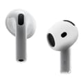 Pikkukuva 1 / 11: AirPods 4:lle liukumaton silikonikotelo, korvasuojat, nappikuulokkeet - Valkoinen